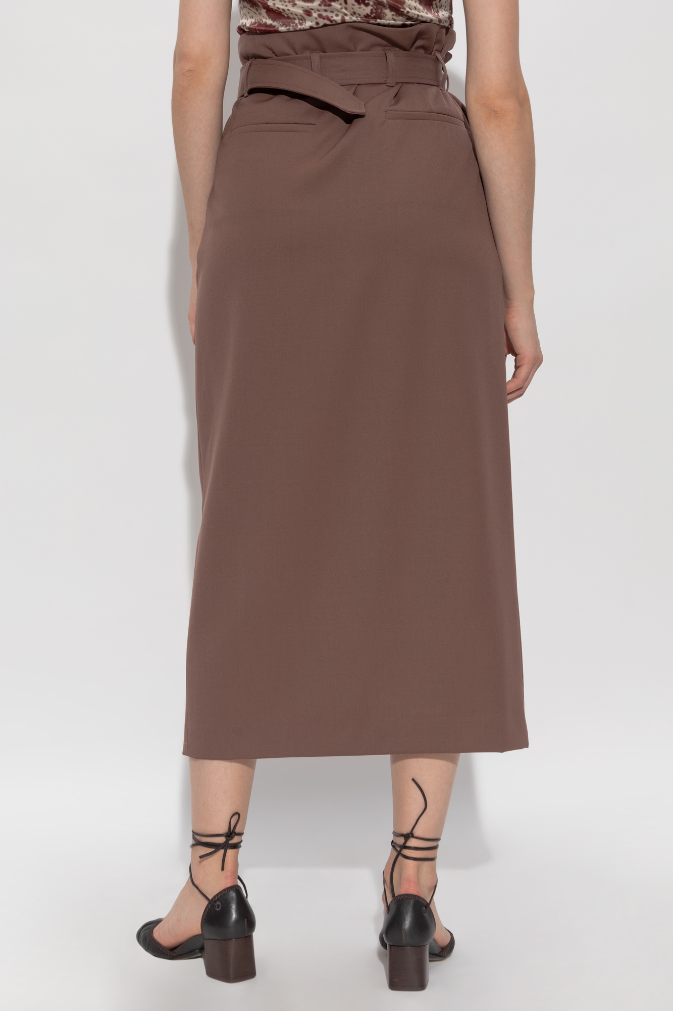スカート Dries Van Noten SS25 WOOL SKIRT WITH BELT (010816 1176811) Dries Van Noten Woolen skirt | Women's Clothing | Vitkac